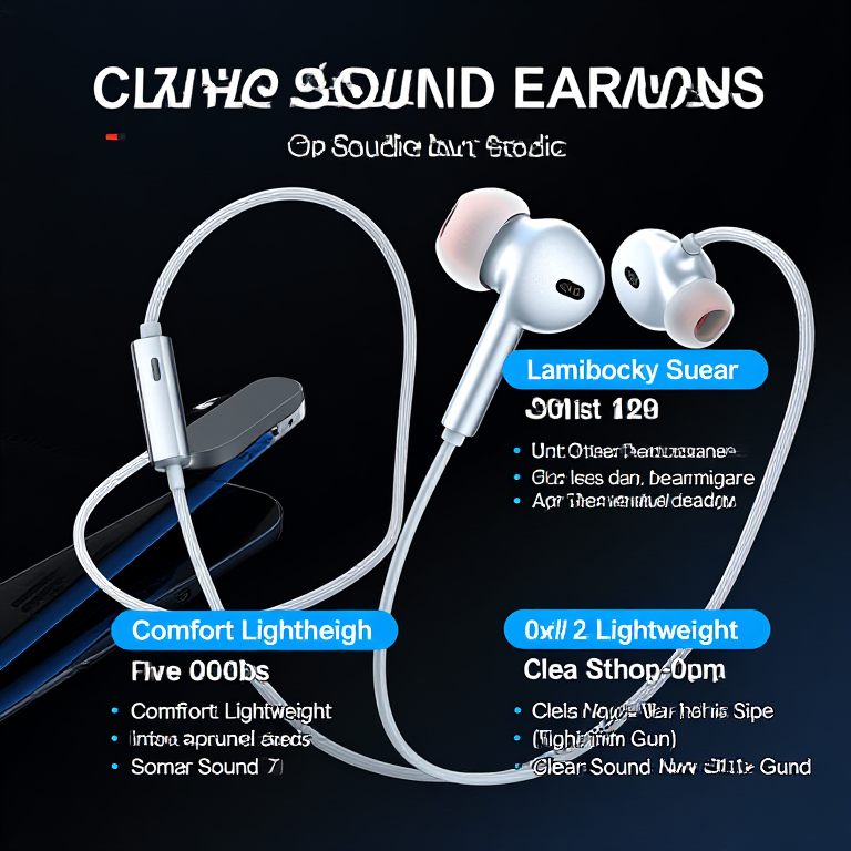 NovaArdenShade Wired Earphones illustration for Product Positioning