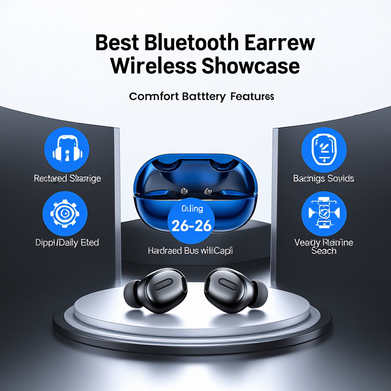 NovaArdenStream Bluetooth Earphones illustration for Product Positioning