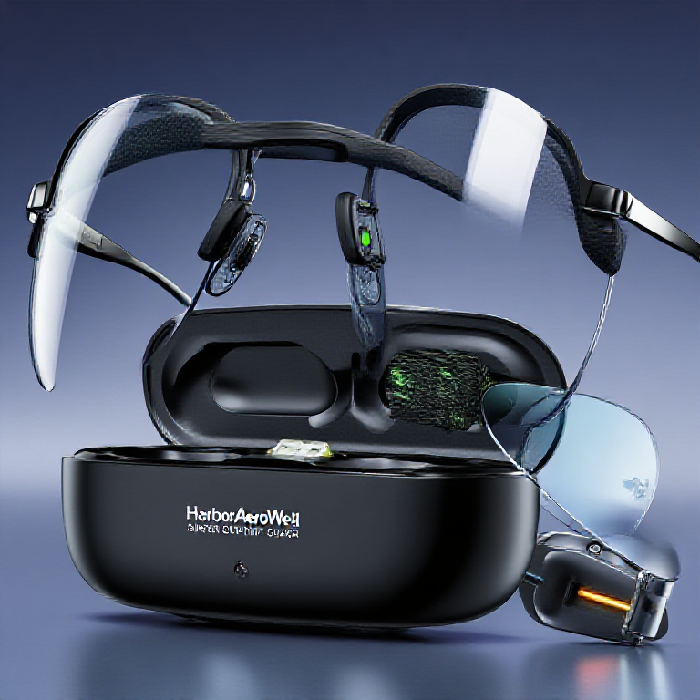 HarborAeroWell smart glasses review and buying guide physical detail image