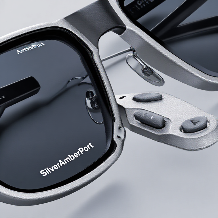 SilverAmberPort smart glasses review and buying guide physical detail image